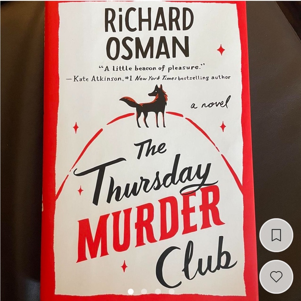 The Thursday Murder Club Book by Richard Osman.